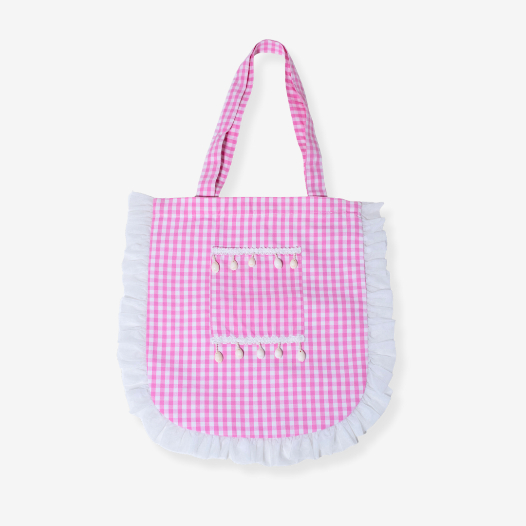 Pink Gingham Rakhi Hamper