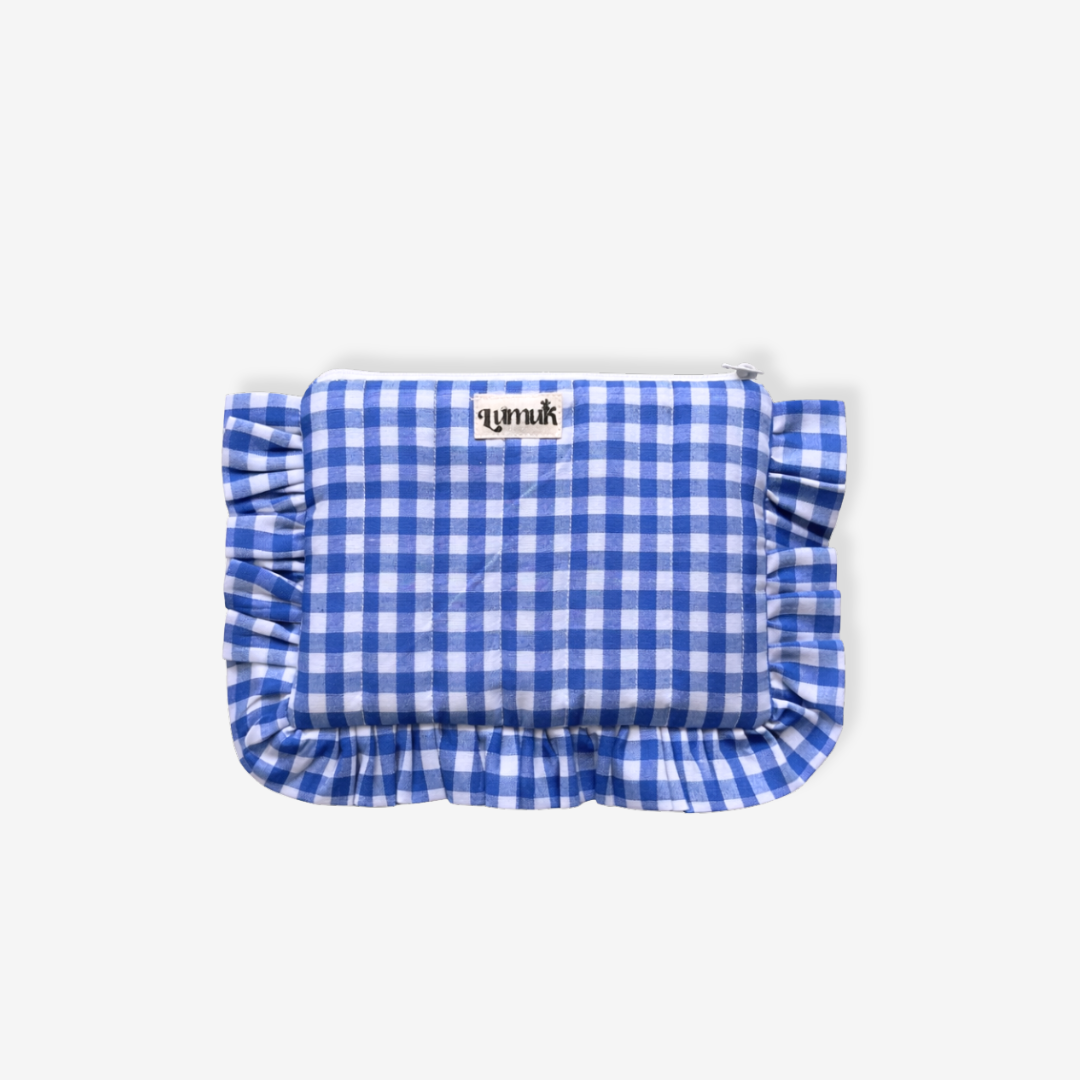 Neelima | Quilted Ruffle Pouch Set